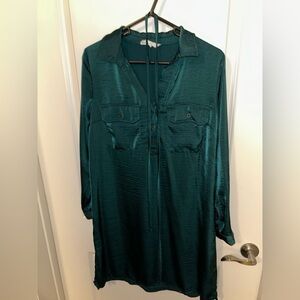 Lucky Brand Emerald Shirt Dress